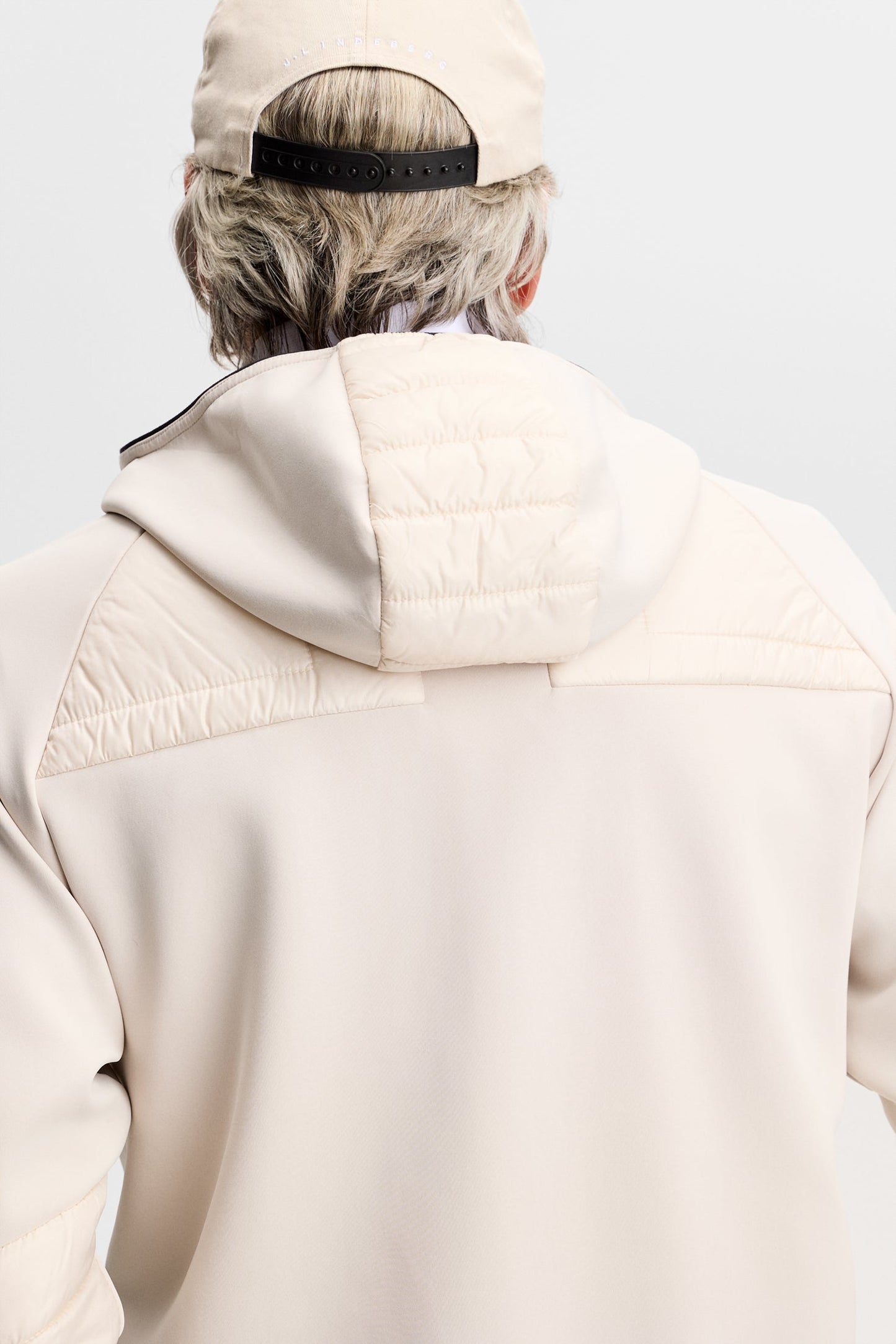 Heyden Quilt Hybrid Hood / Moonbeam