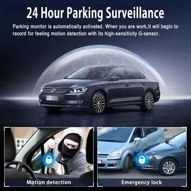 🎁DERNIER JOUR 49% DE RÉDUCTION🔥Système de dashcam de voiture avec vision complète