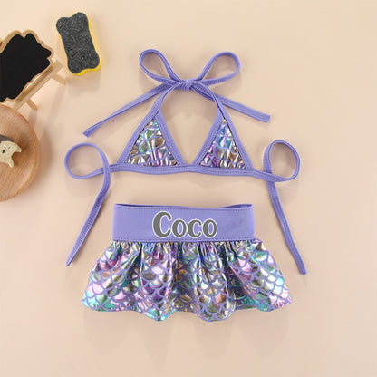 Personalized Pet Bikini Swimsuit Set | inCloth43