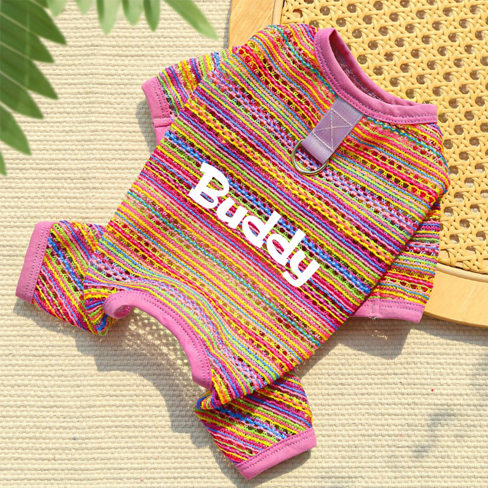Combinaison rayée personnalisée pour chien | inCloth47