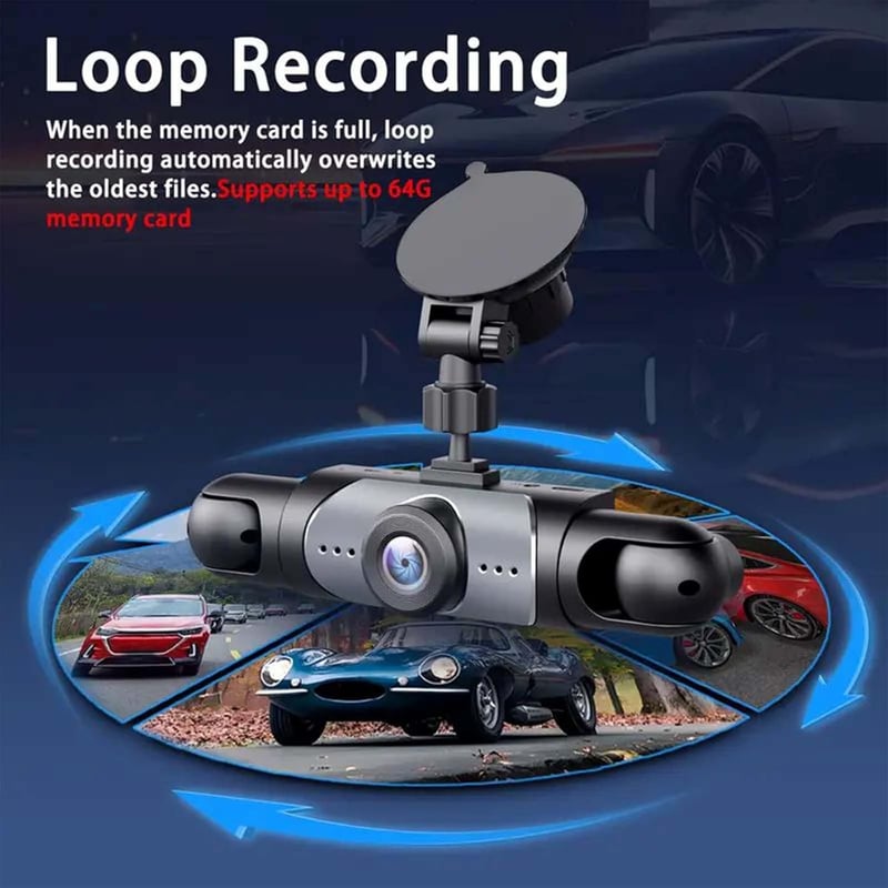 🎁DERNIER JOUR 49% DE RÉDUCTION🔥Système de dashcam de voiture avec vision complète