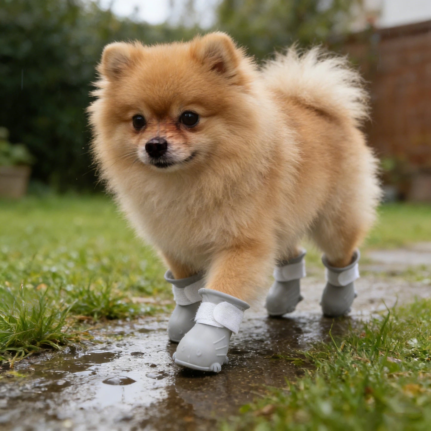 Waterproof Rubber Dog Boots with Non-Slip Sole | inAccs19