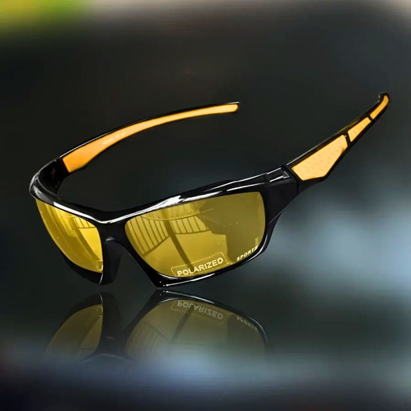 Lunettes de soleil de sport polarisées UV400 – Unisexe pour l'extérieur et la conduite