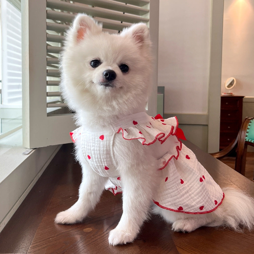 Personalized Pet Floral Bowknot Dress | inCloth38