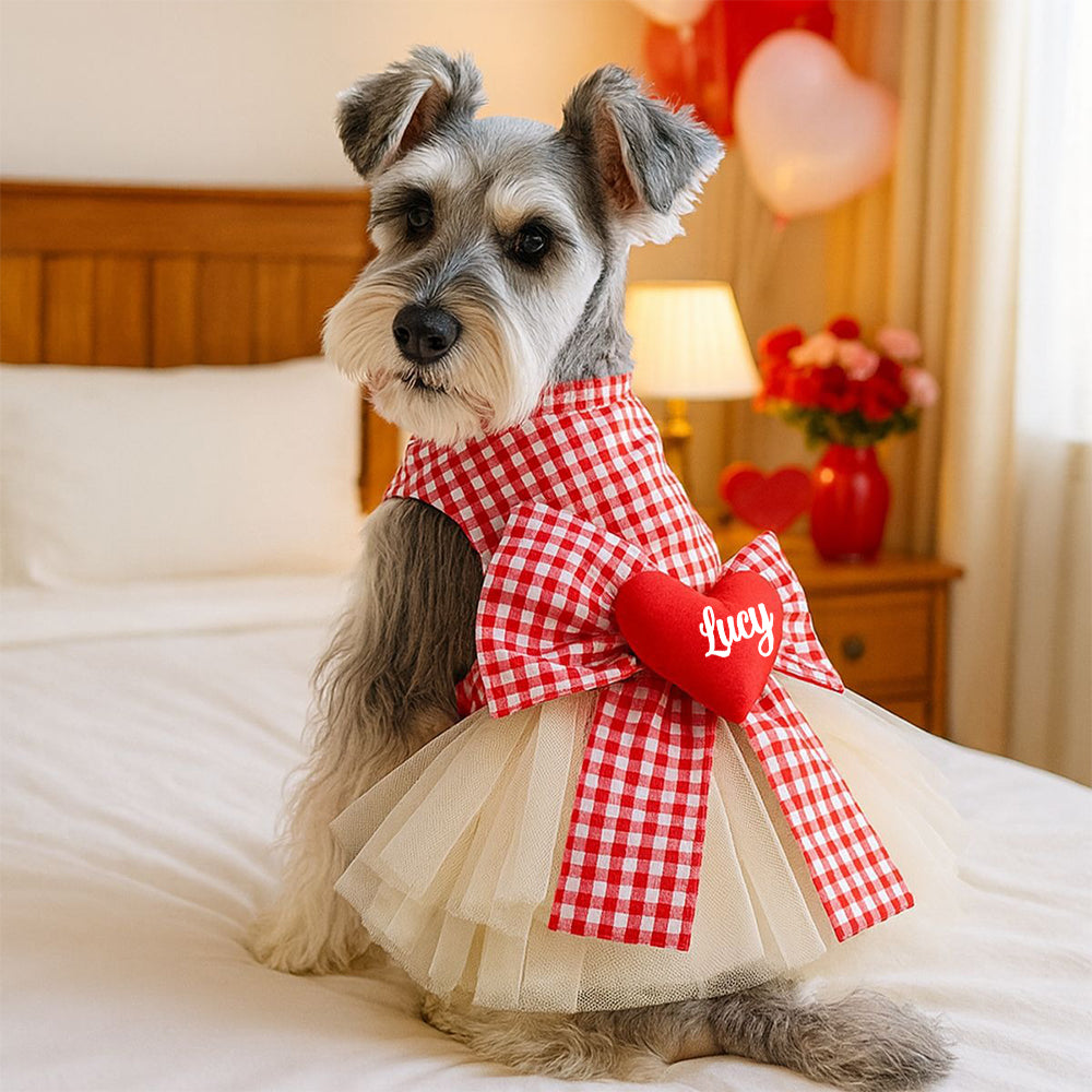 Personalisiertes Haustier-Valentinstags-Kleid | inCloth02