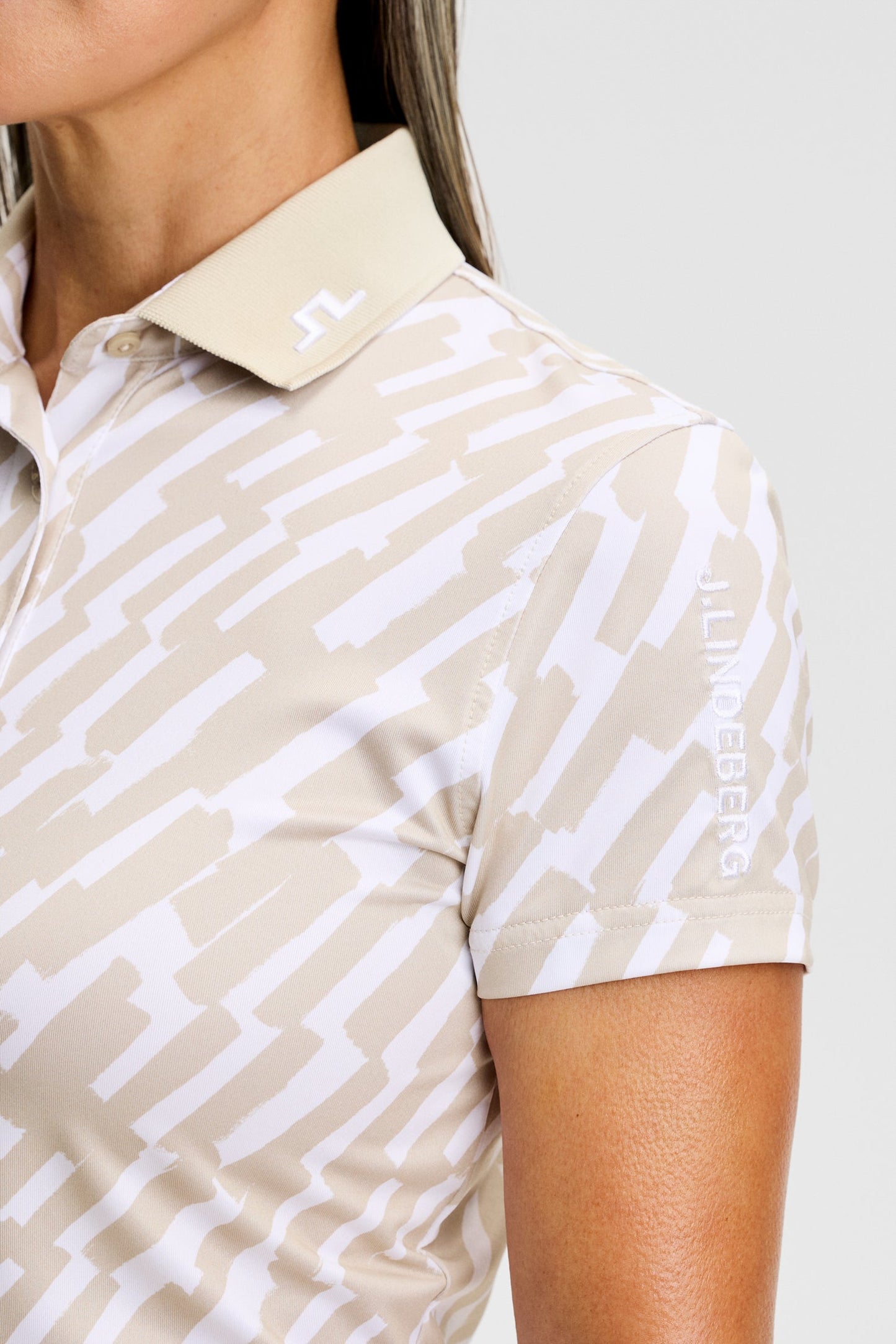 Tour Tech Print Polo / Oak Island Fossil M