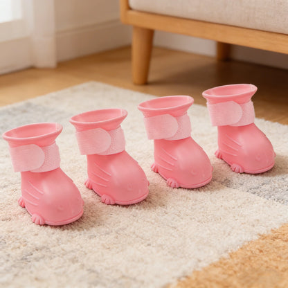 Waterproof Rubber Dog Boots with Non-Slip Sole | inAccs19