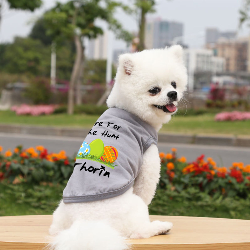 T-shirt personnalisé de Pâques pour animaux de compagnie | inCloth13