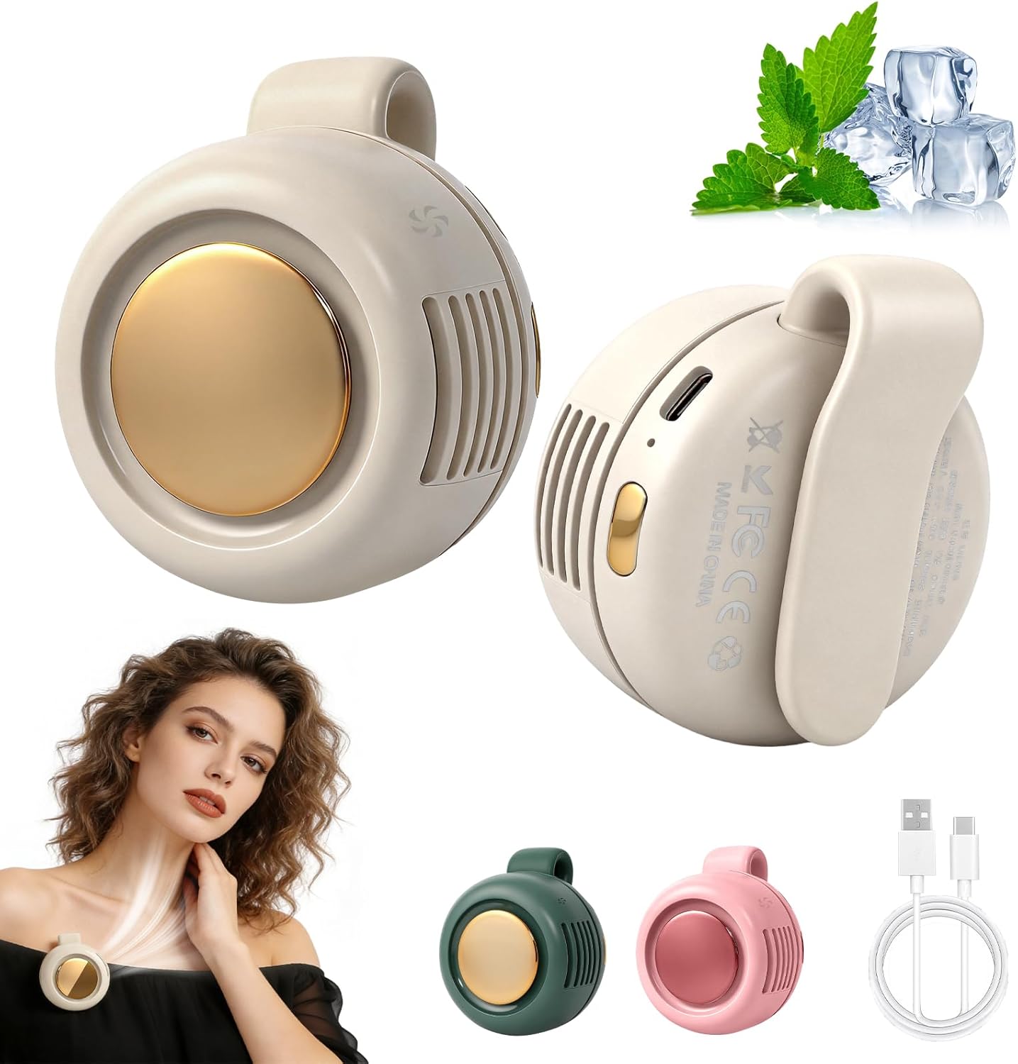 Portable Silent Mini Bladeless Fan Clip