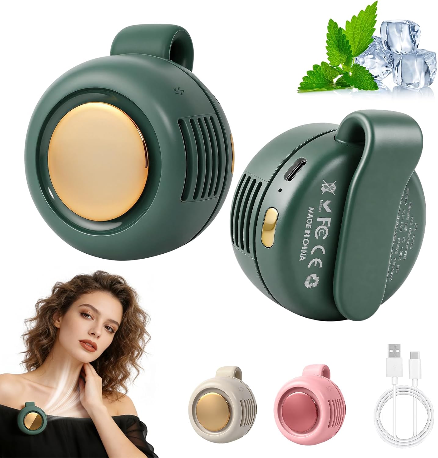 Portable Silent Mini Bladeless Fan Clip
