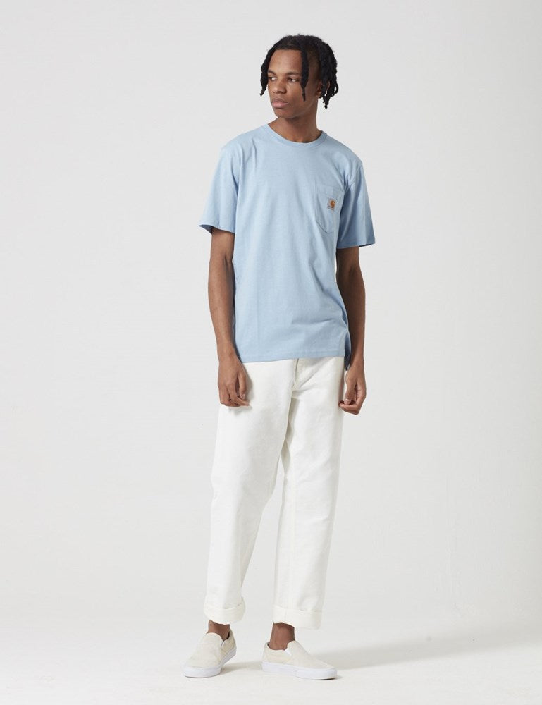 Taschen-T-Shirt – Gletscherblau