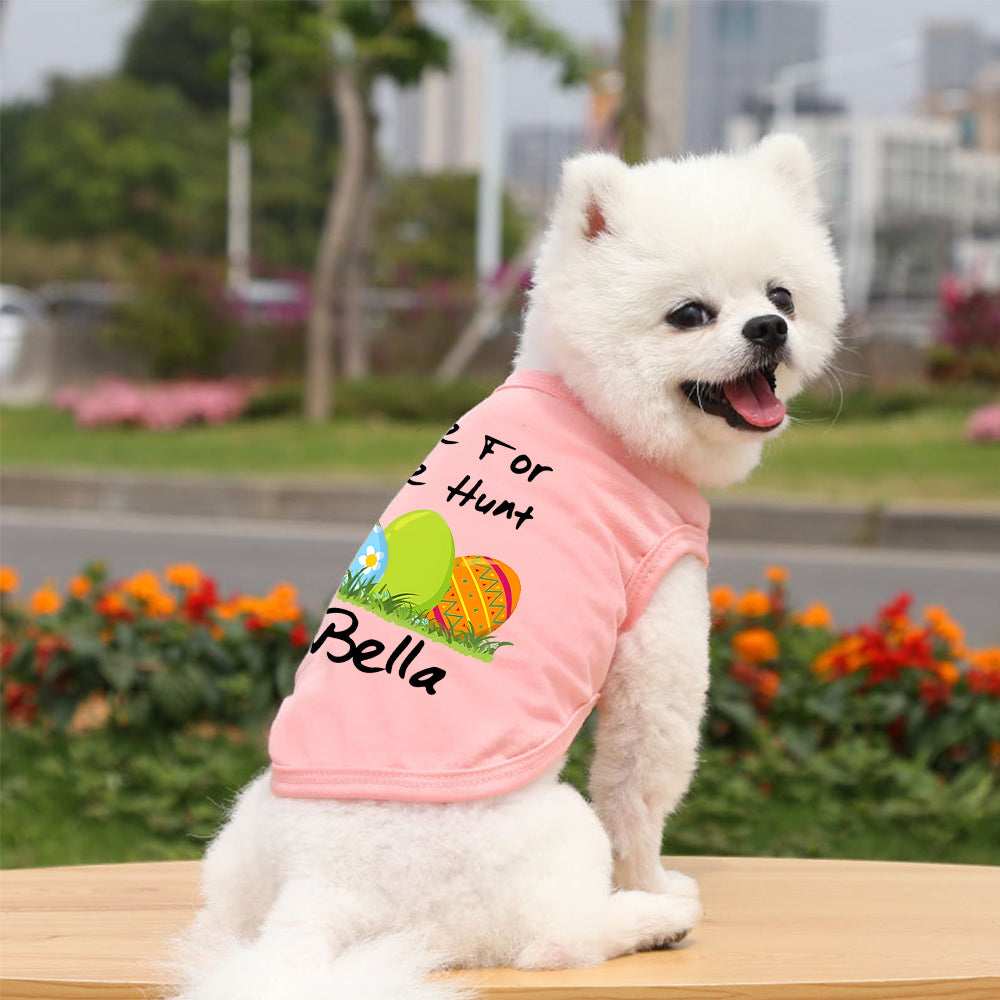 T-shirt personnalisé de Pâques pour animaux de compagnie | inCloth13