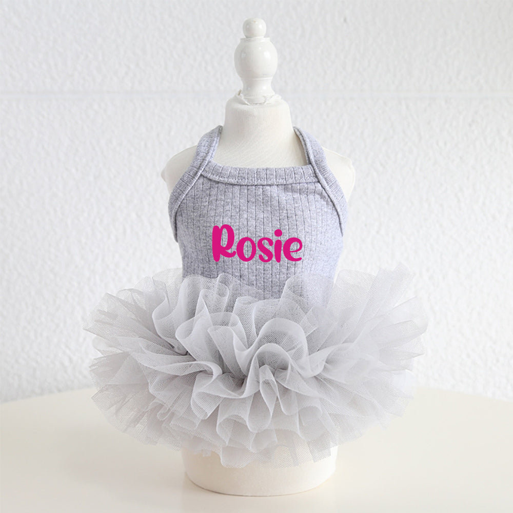 Personalisiertes Haustier-Tutu-Kleid mit Namen | inCloth40