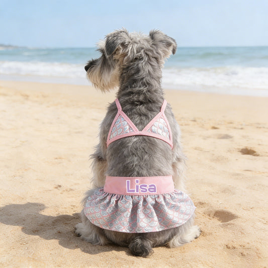 Ensemble maillot de bain bikini personnalisé pour animaux de compagnie | inCloth43