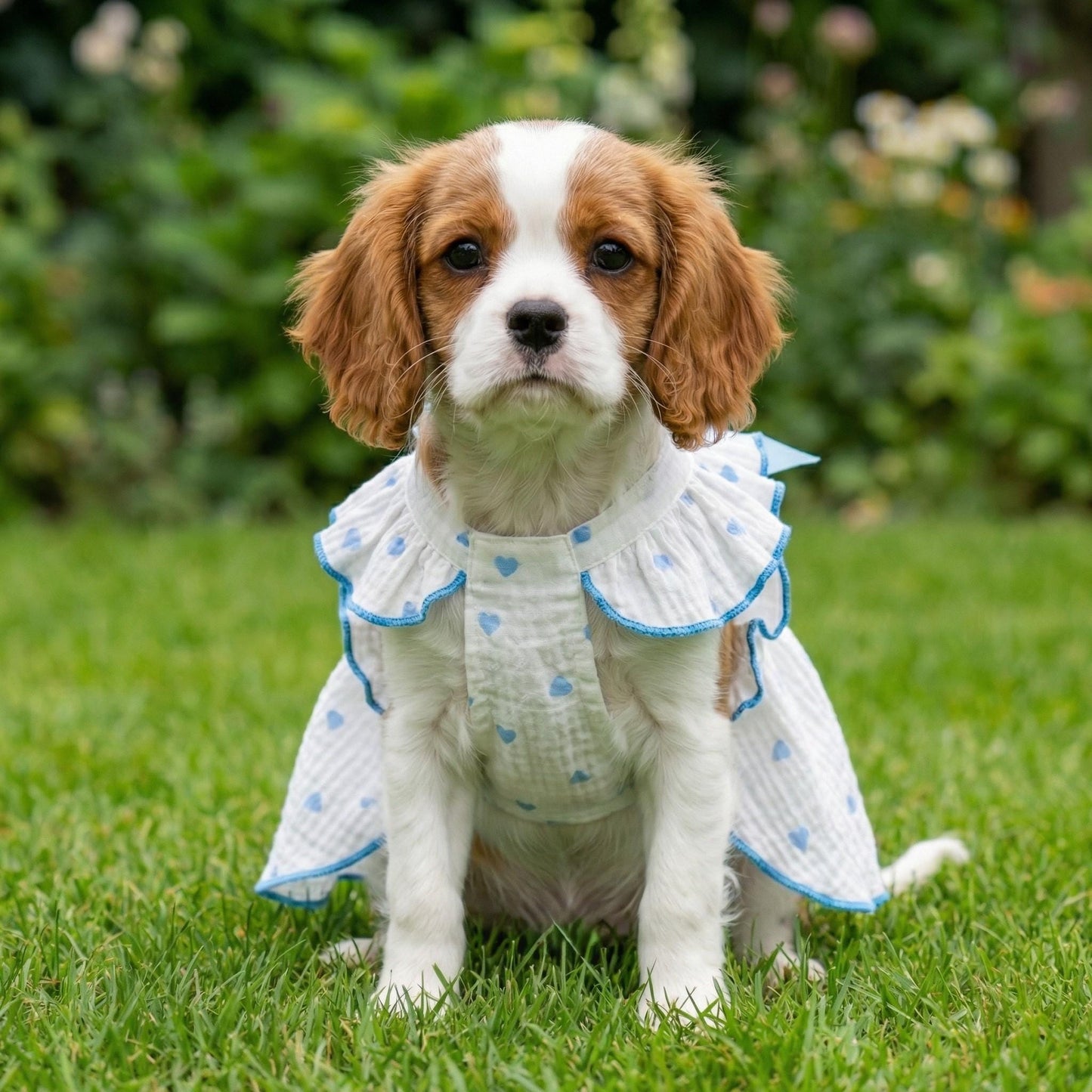 Personalized Pet Floral Bowknot Dress | inCloth38