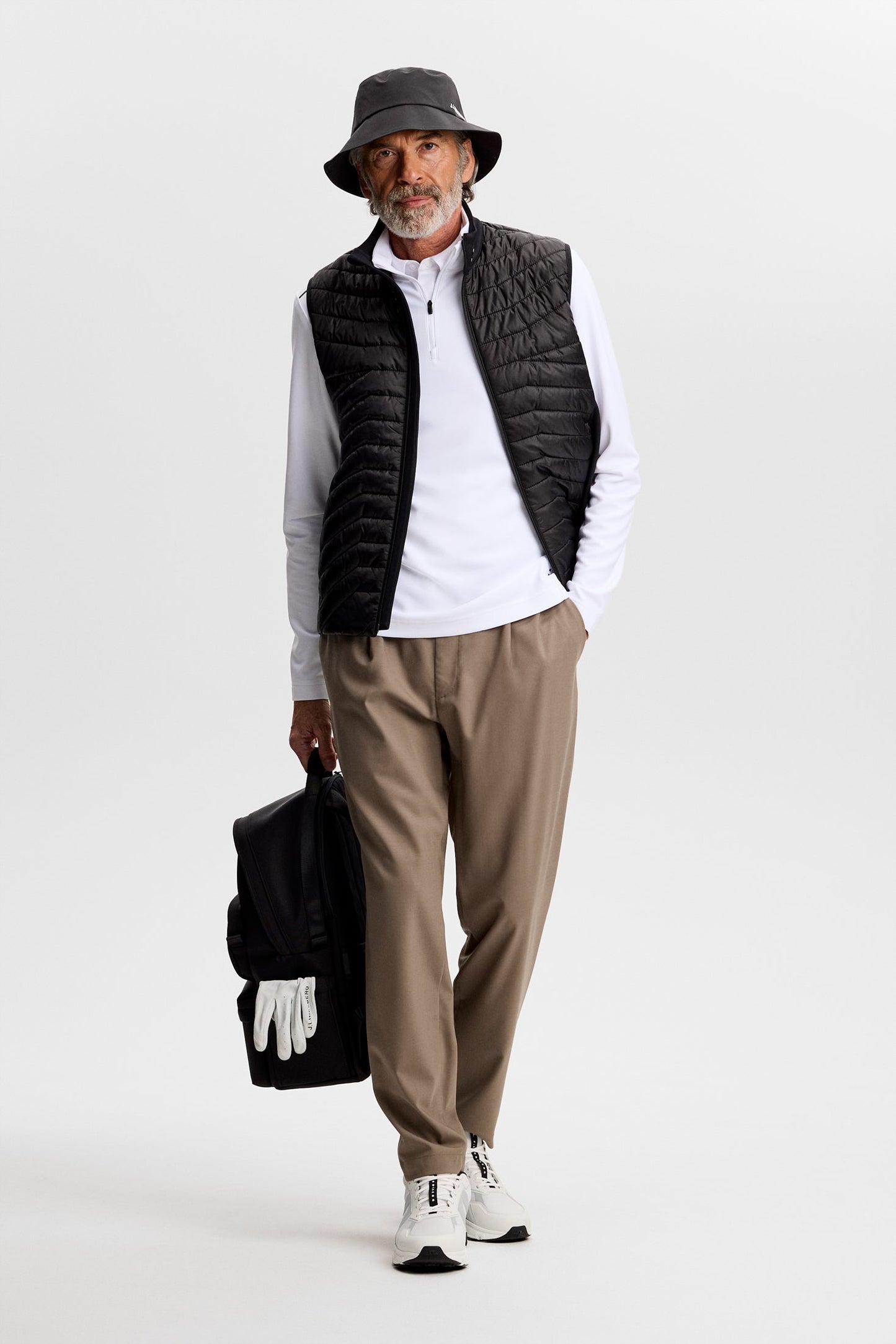 Leon Quarter Zip Mid Layer / White