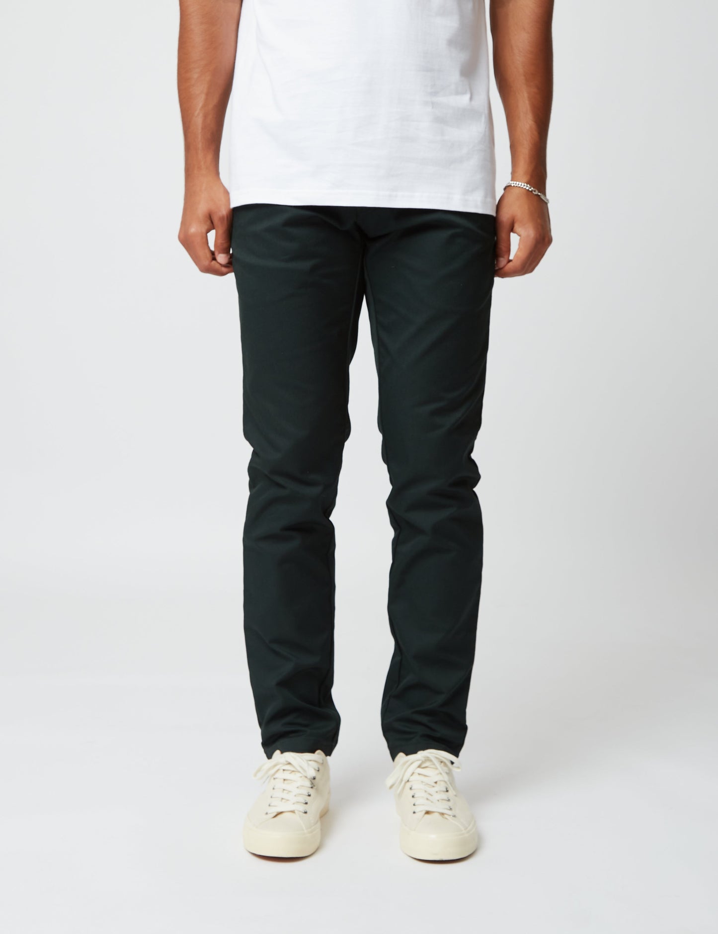 Pantalon Chino Sid (coupe slim) - Vert Cèdre Foncé