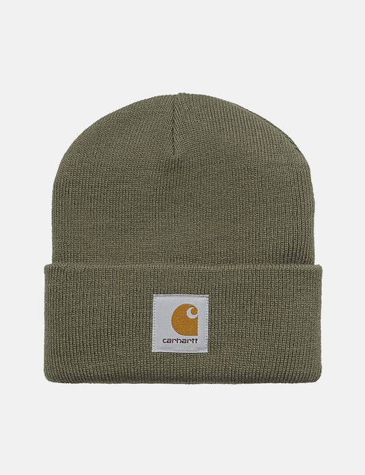Kurze Beanie-Mütze – Seegrasgrün