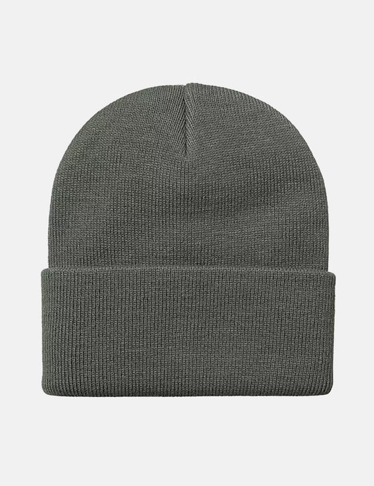 Kurze Beanie-Mütze – Rauchgrün