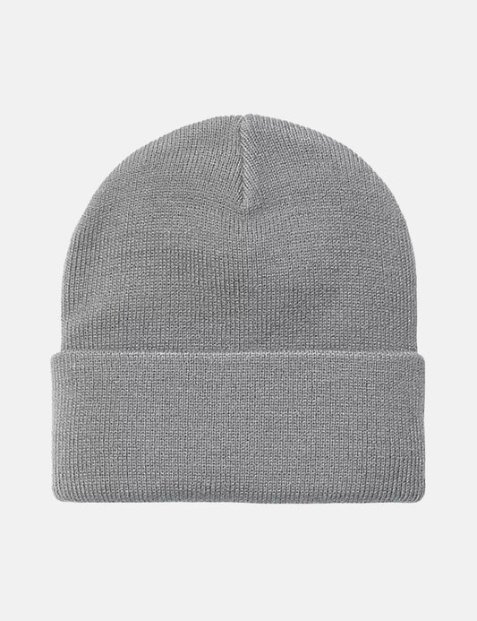 Kurze Beanie-Mütze – Spiegelgrau