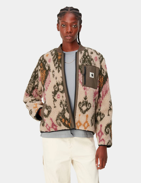 Doublure polaire Janet pour femme (Jacquard Baru) - Beige mur