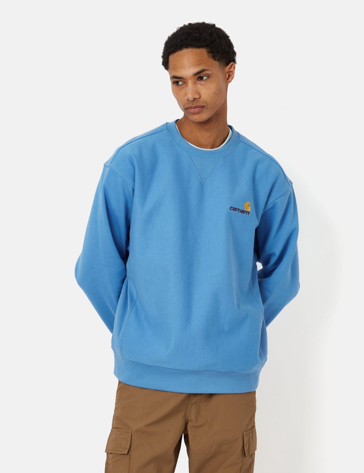 American Script Sweatshirt - Enzianblau