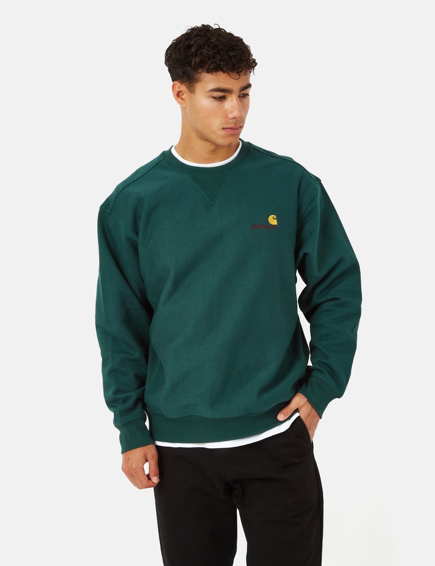 American Script Sweatshirt - Enzianblau
