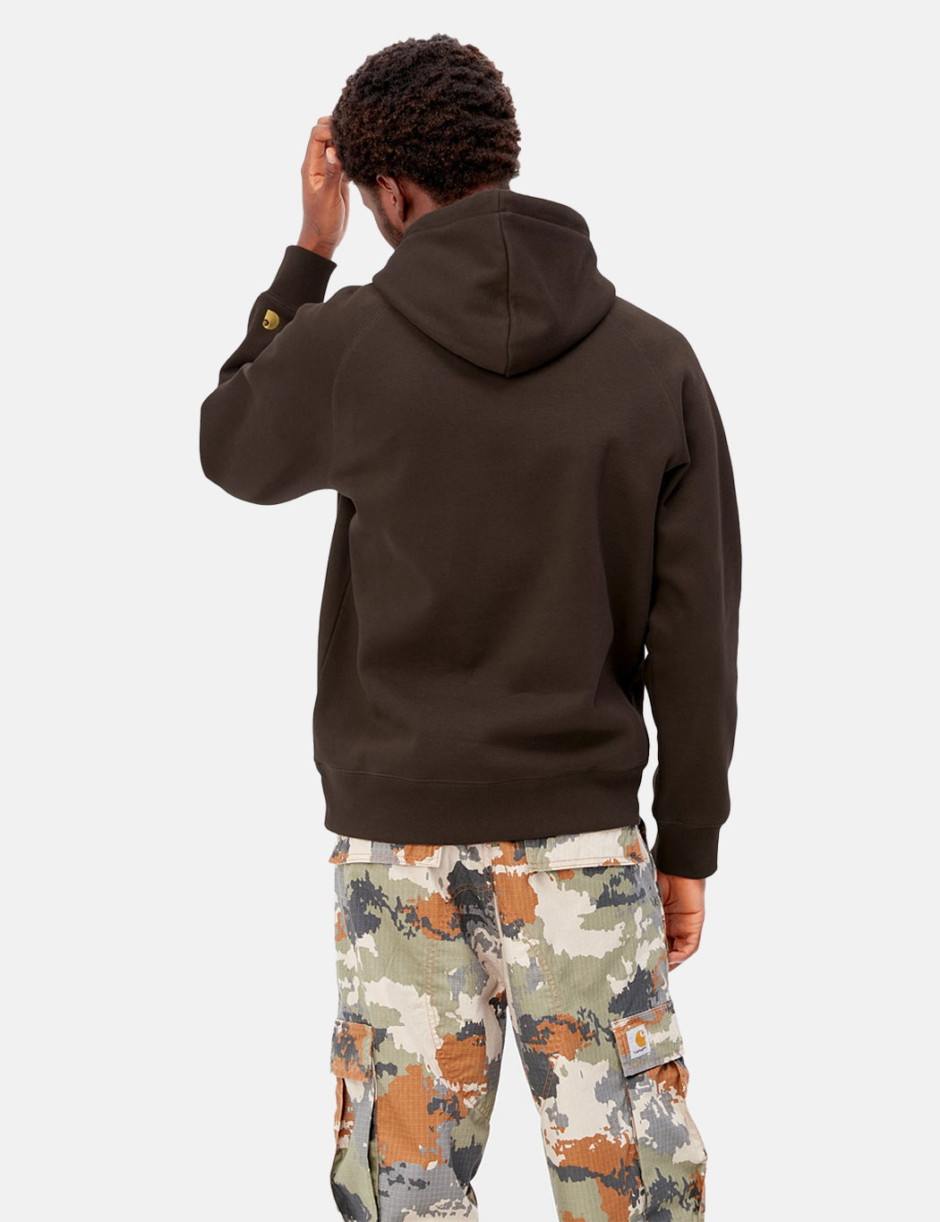 Sweat à capuche Chase - Brun terre d'ombre foncé