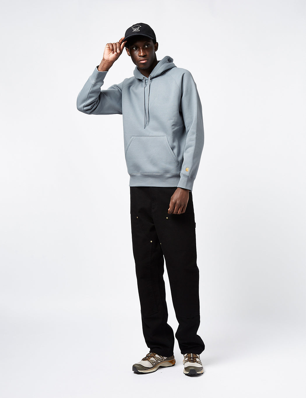 Sweat à capuche Chase - Gris miroir