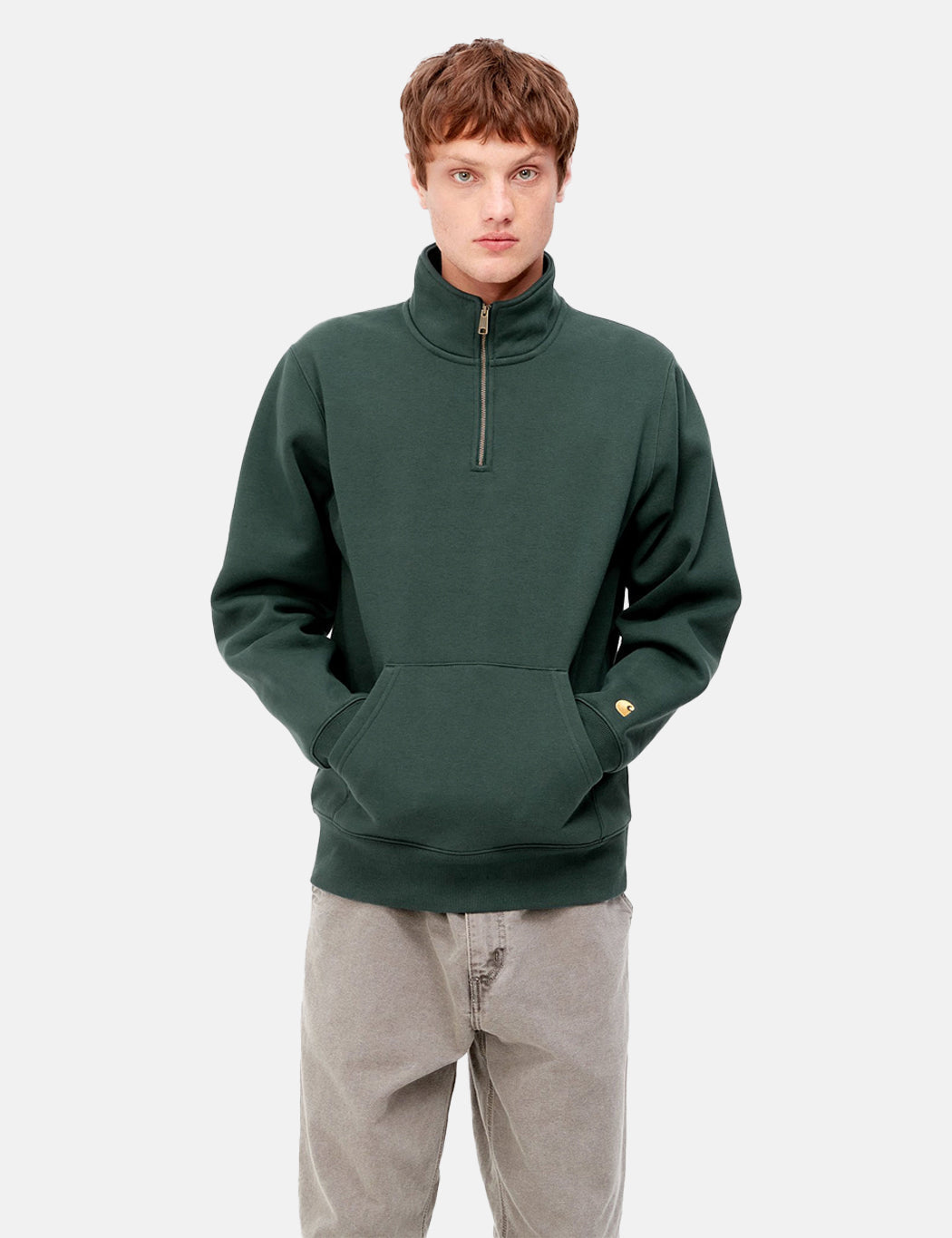 Sweat-shirt zippé Chase Neck - Discovery Green
