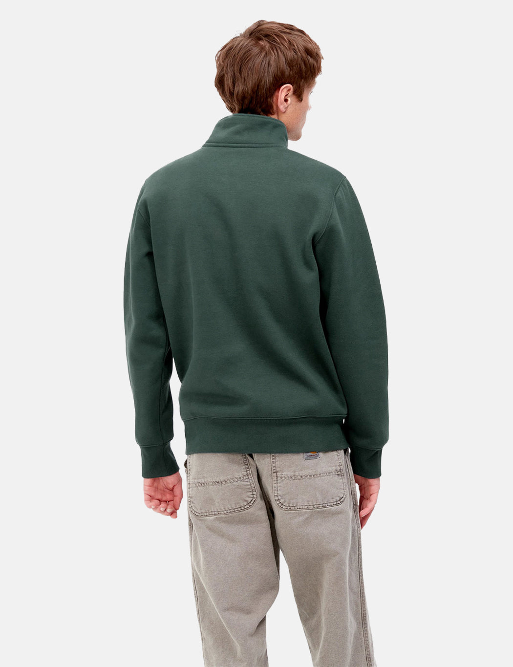 Sweat-shirt zippé Chase Neck - Vert genévrier