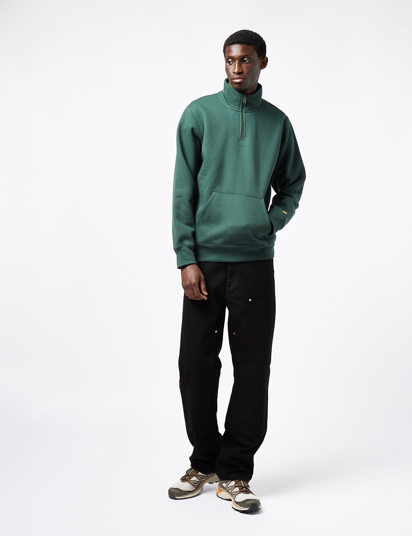 Sweat-shirt zippé Chase Neck - Discovery Green