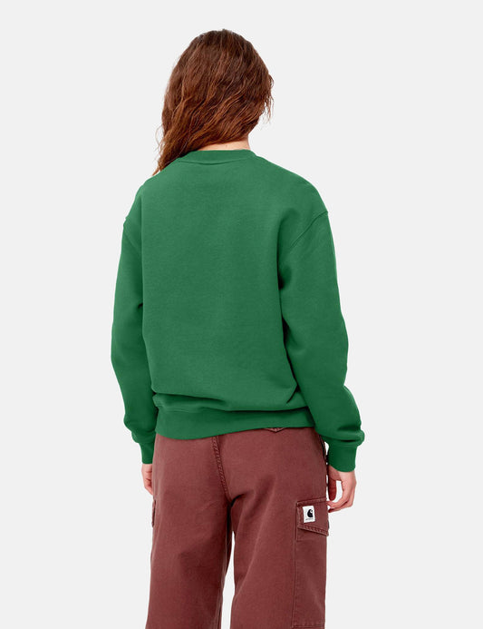 Sweat-shirt Femme - Vert Bonsai/Rose Brumeux