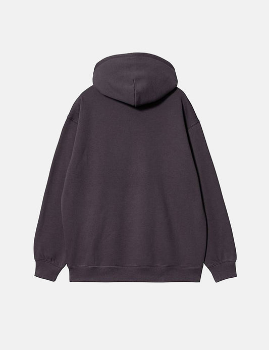Sweat à capuche femme - Violet artichaut/Vert sauge pâle