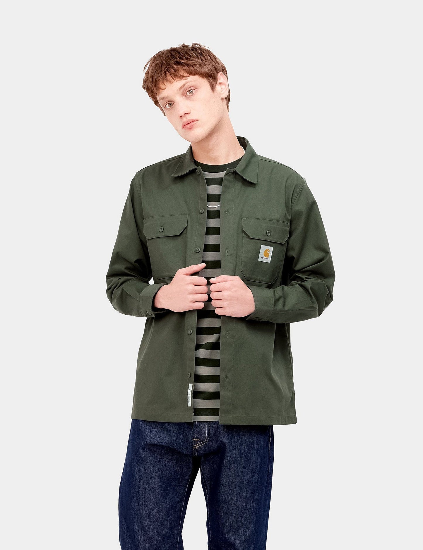 Master Shirt - Khakifarbenes Lederbraun