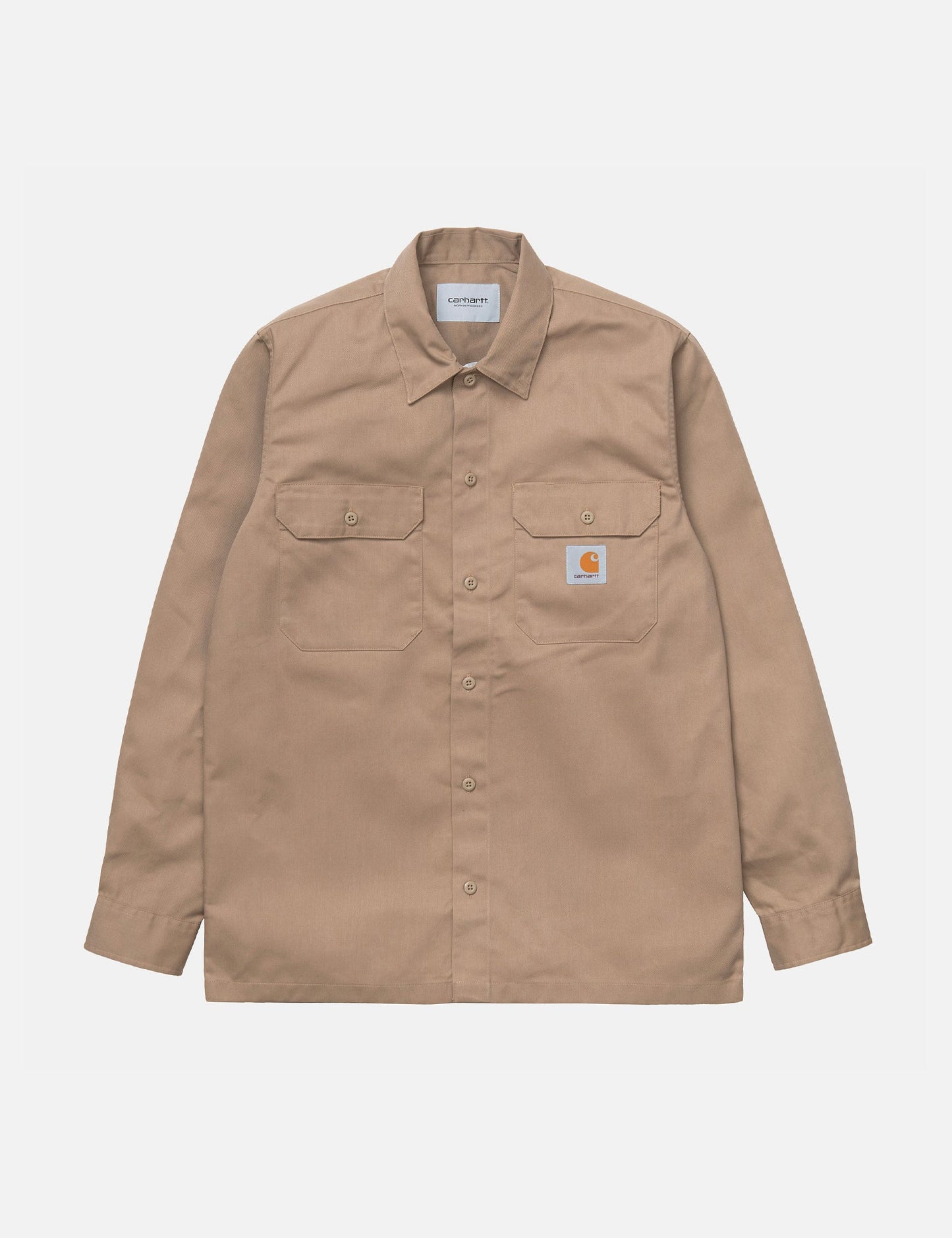 Master Shirt - Khakifarbenes Lederbraun