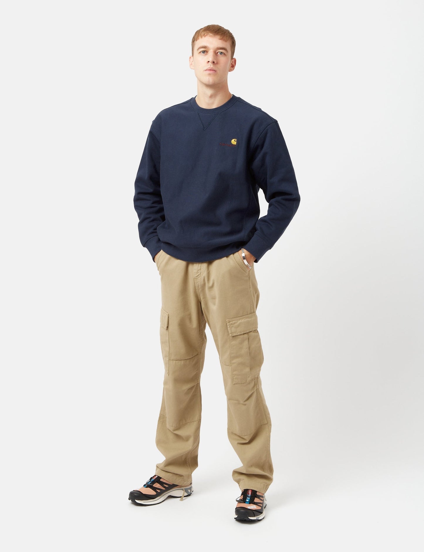 American Script Sweatshirt - Enzianblau