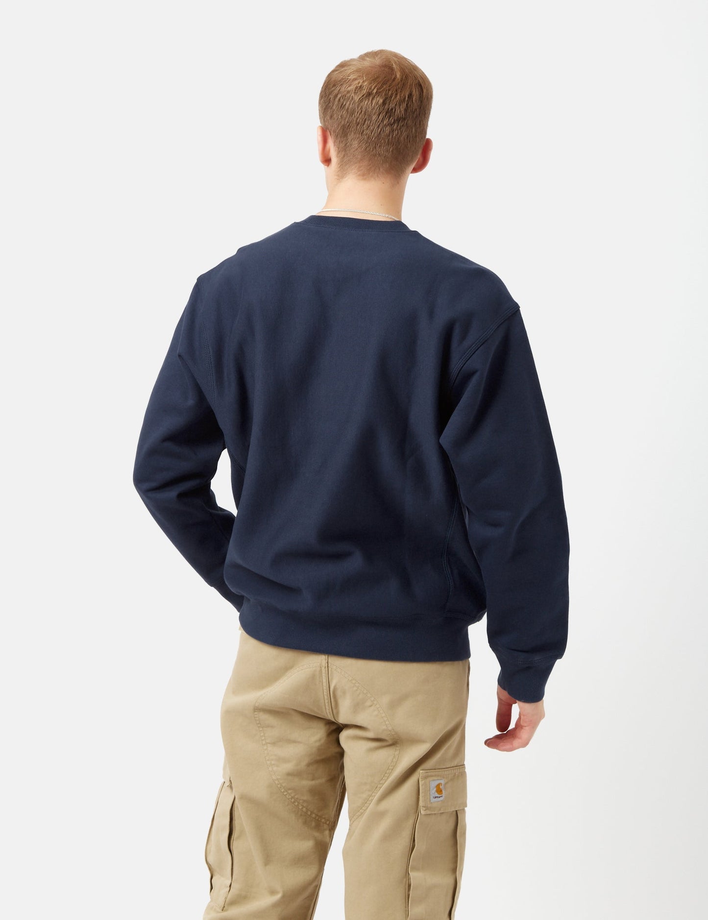 American Script Sweatshirt - Enzianblau