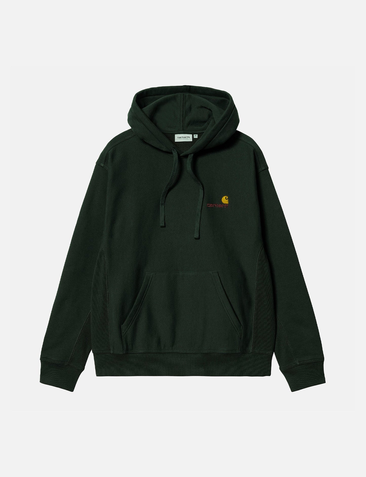 Kapuzenpullover mit American Script - Dunkles Zedernholzgrün