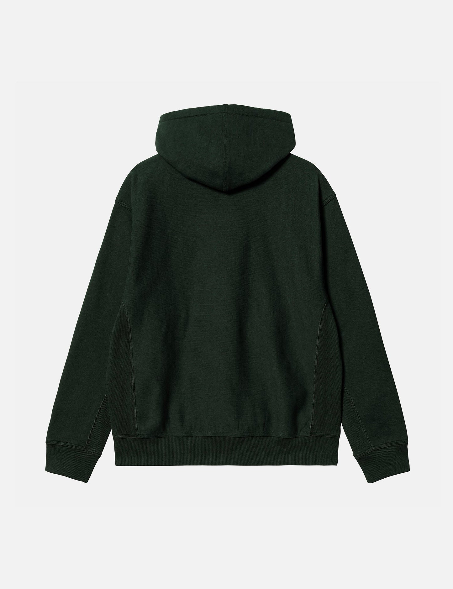 Kapuzenpullover mit American Script - Dunkles Zedernholzgrün