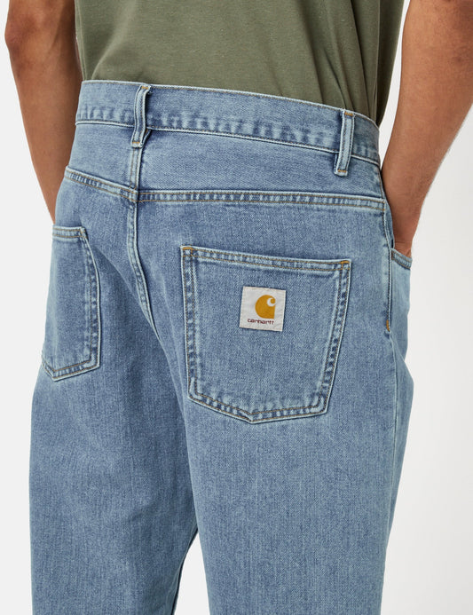 Newel Pant (Relaxed, Stone Bleached) – Blau
