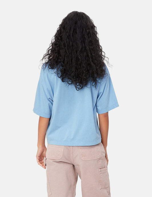 T-shirt Nelson femme (ample) - Bleu Piscine