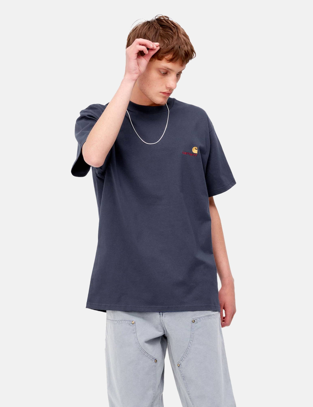 American Script T-Shirt - Dunkles Zedernholzgrün