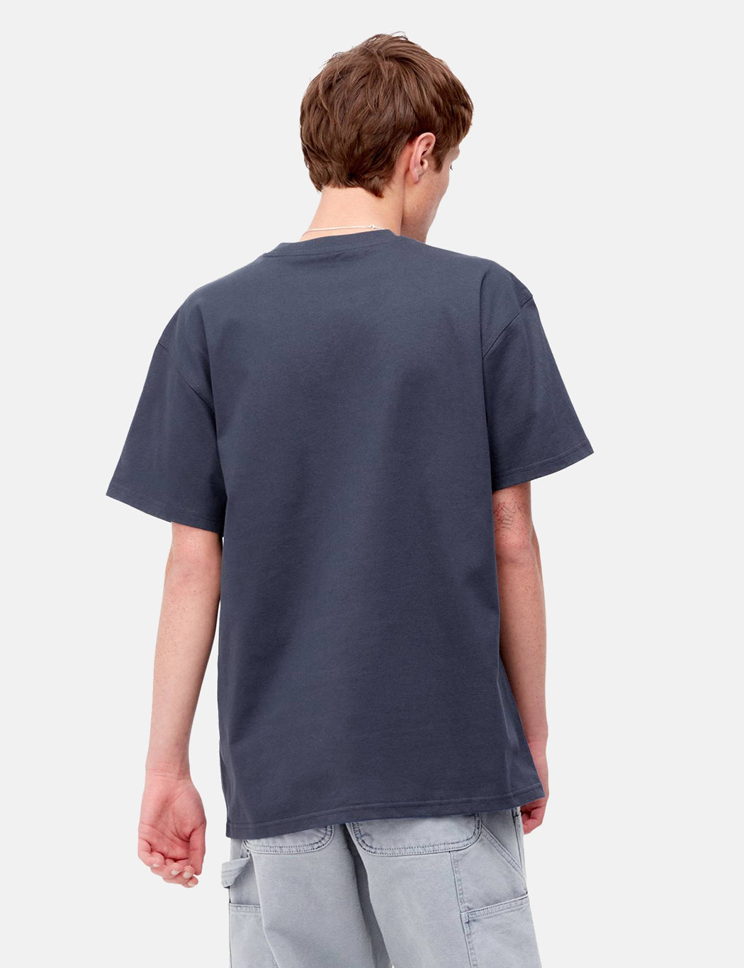 T-shirt American Script - Bleu Enzian