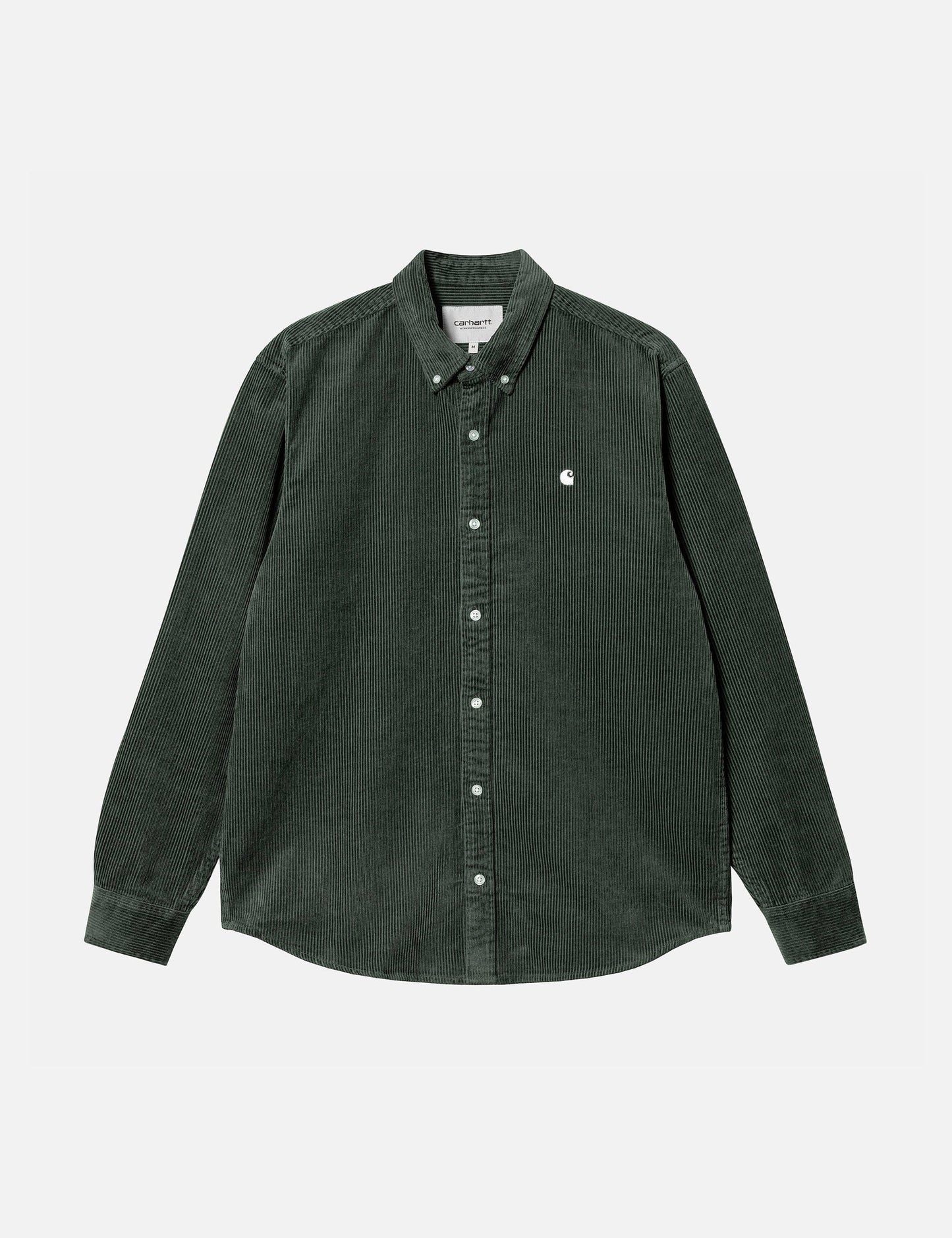 Madison Cord Hemd - Boxwood Green/Wax