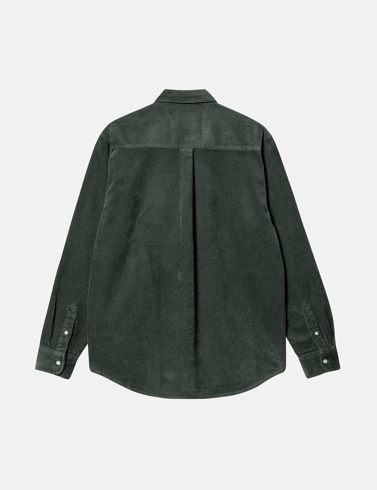 Madison Cord Hemd - Boxwood Green/Wax