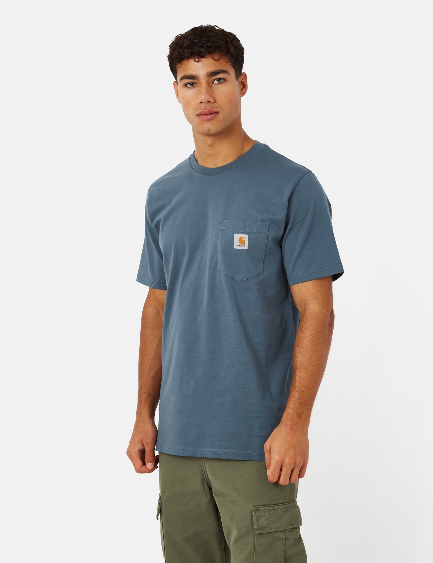 Taschen-T-Shirt (Regular) - Beryll