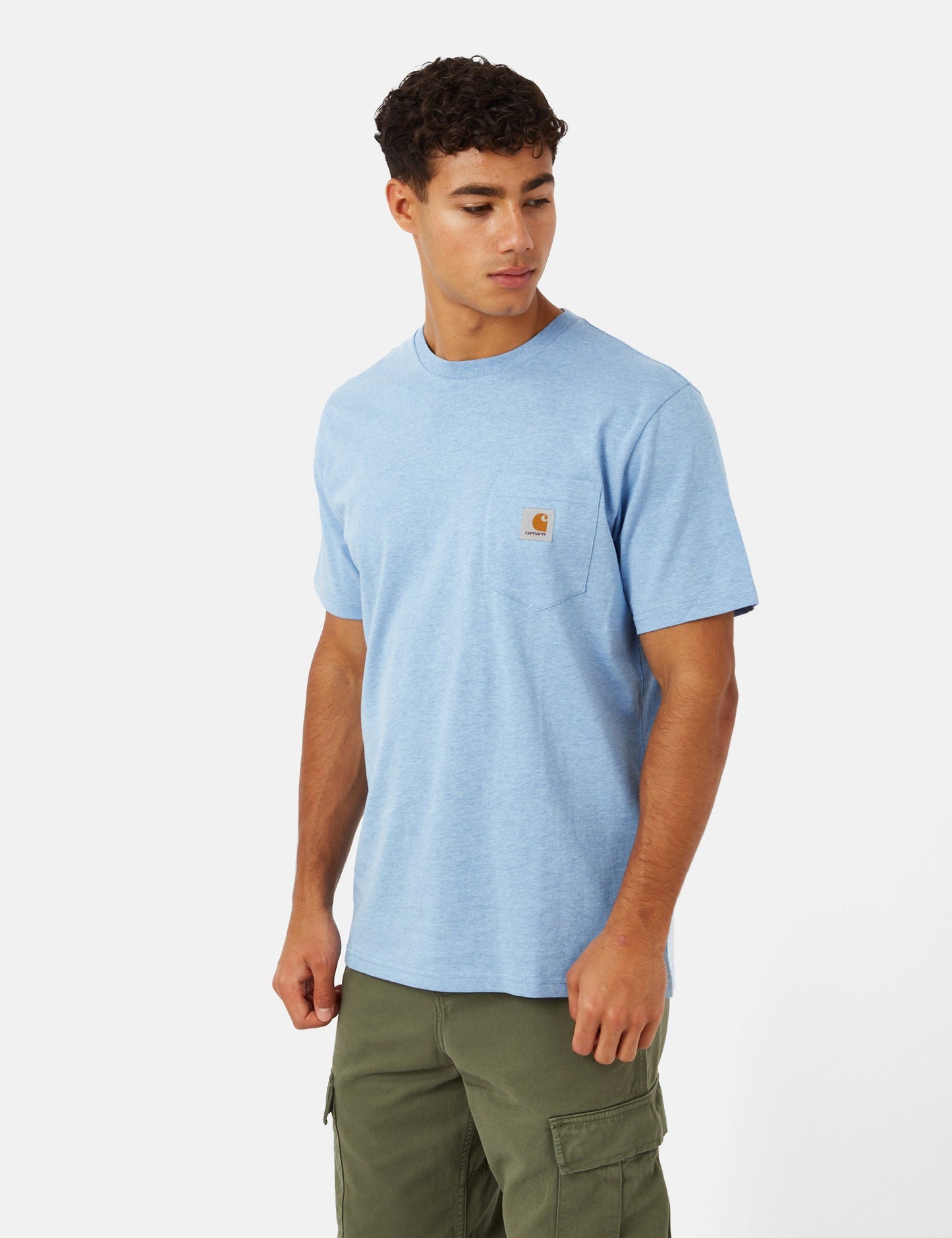Taschen-T-Shirt (Regular) - Beryll