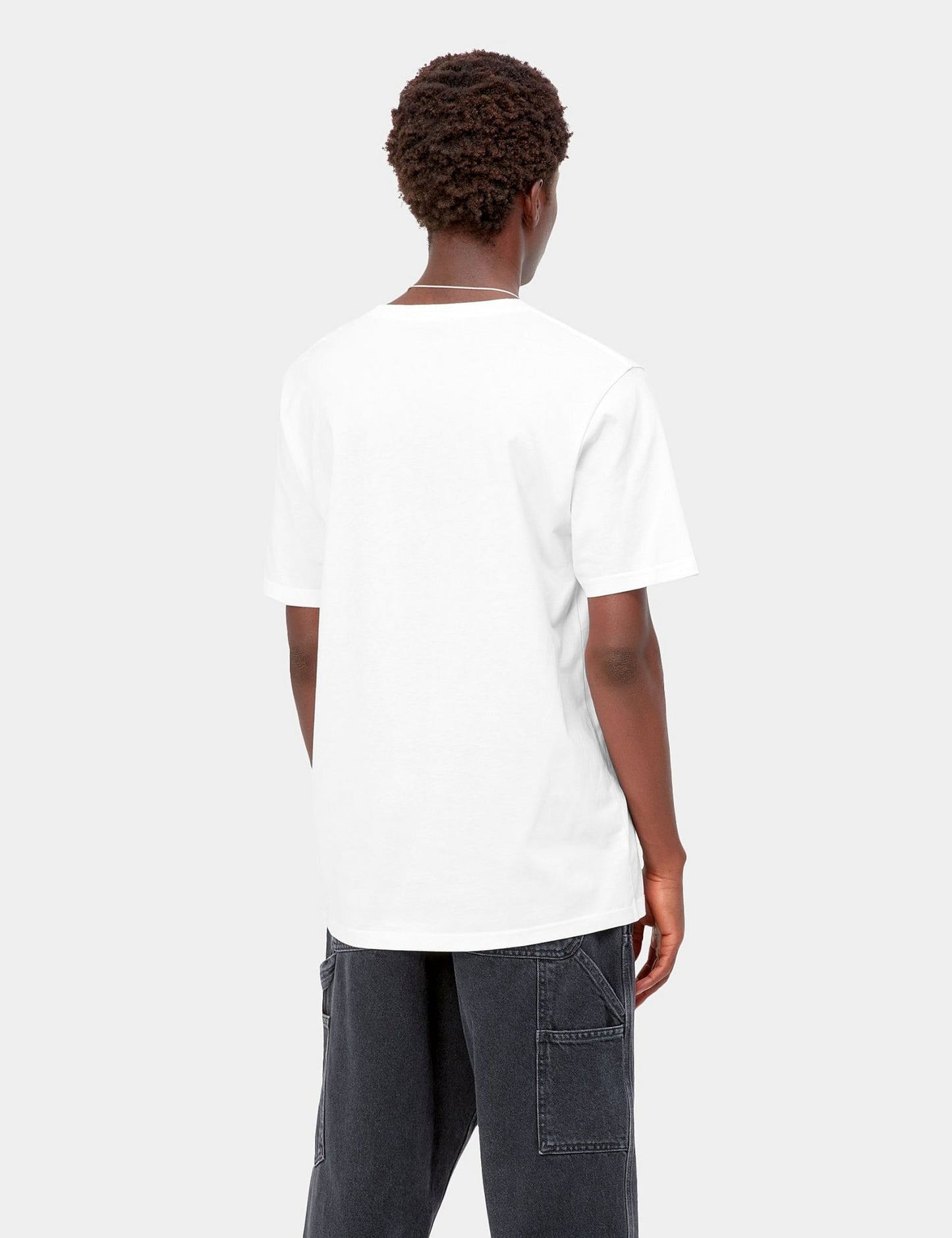 Pocket-T-Shirt - Weiß