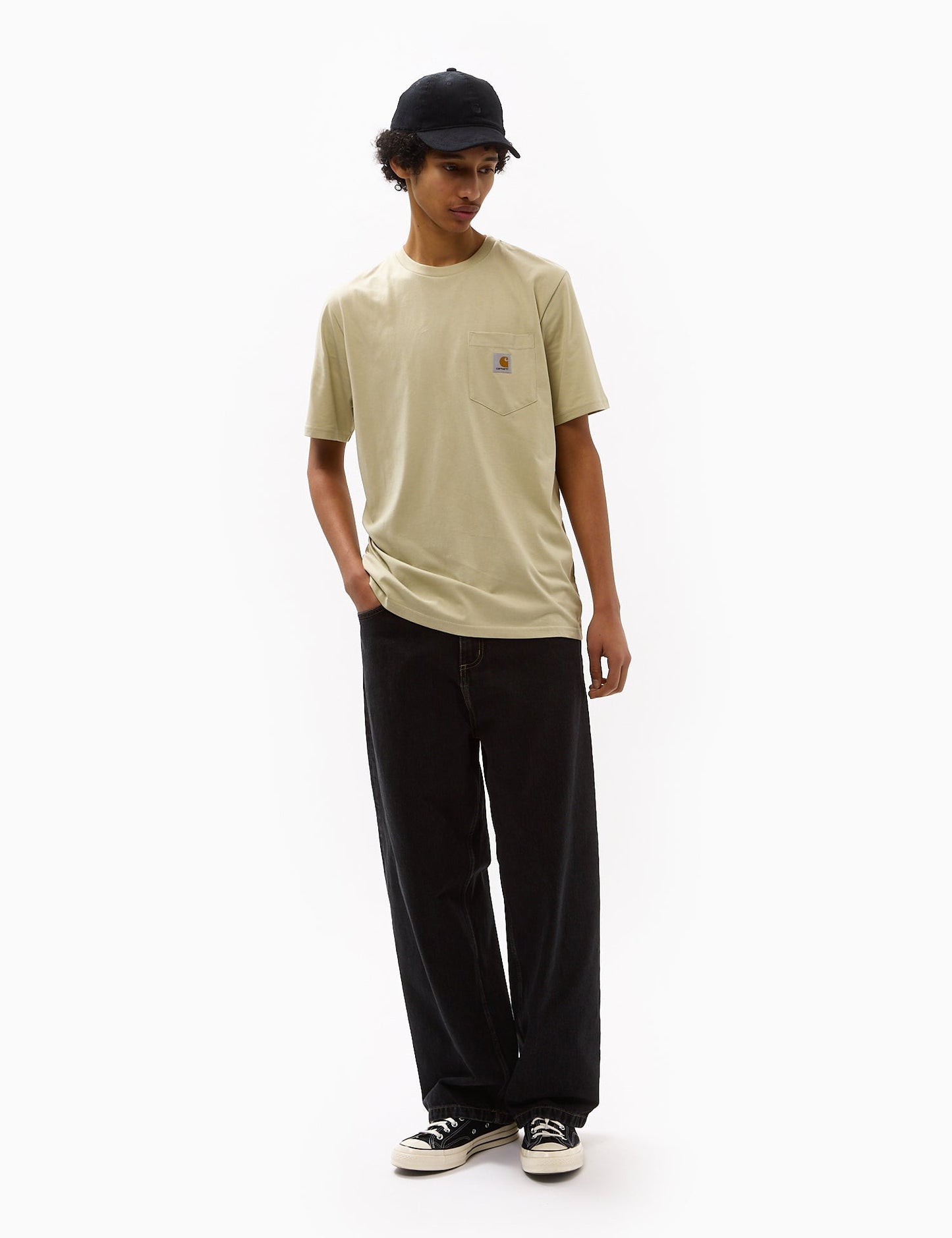 Taschen-T-Shirt (Regular) - Beryll